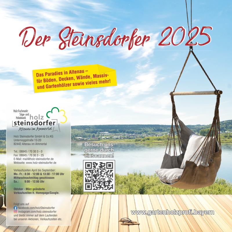 Titelblatt aktueller Katalog von Holz Steinsdorfer 