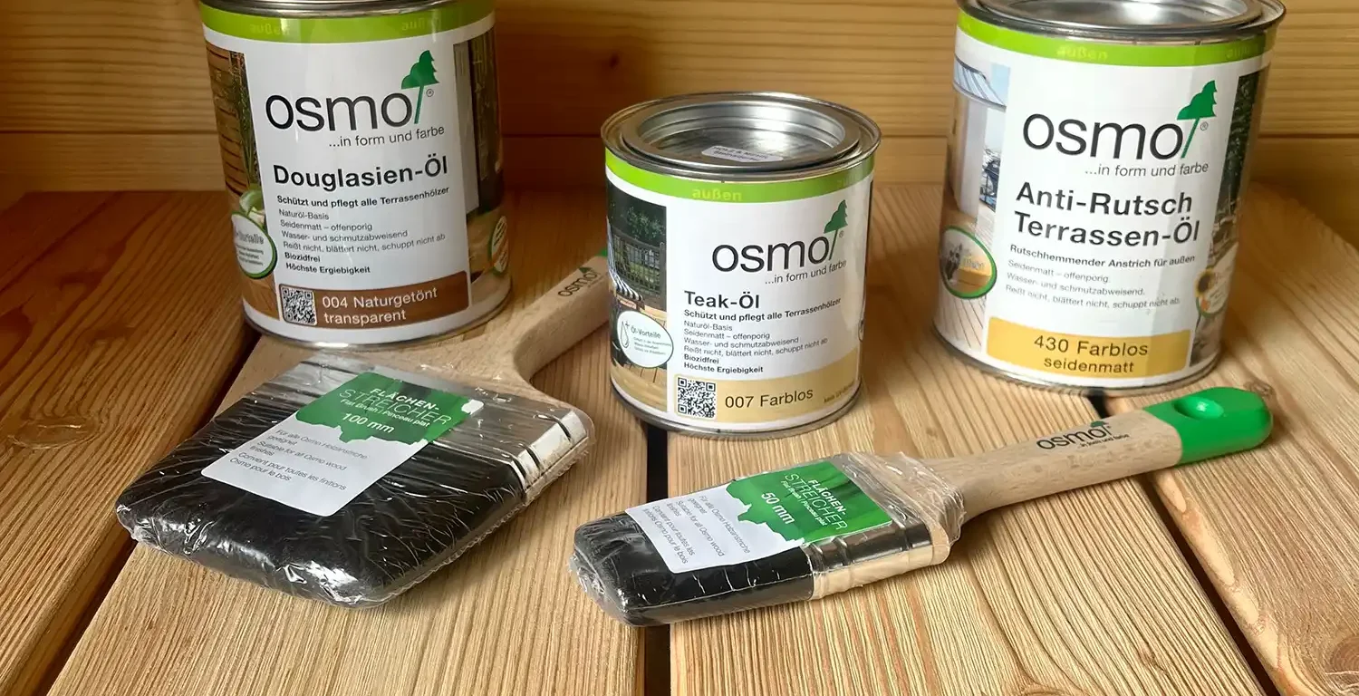 Terrassenpflegeöle von Osmo bei Holz Steinsdorfer